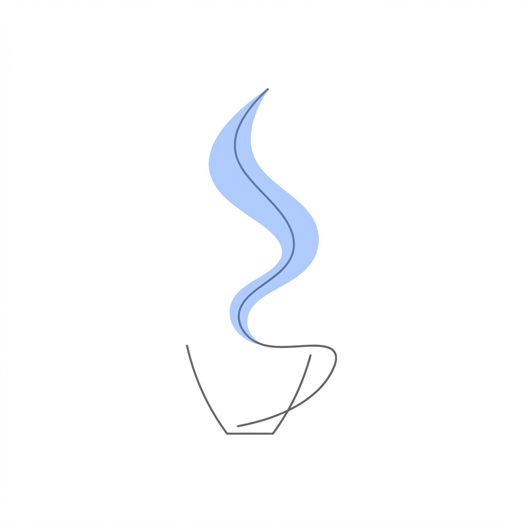 Coffee steam illustration